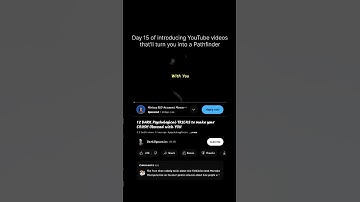 Day 15 of introducing YouTube videos that