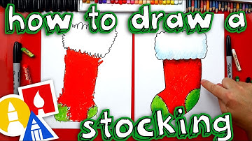 How To Draw Christmas Stocking