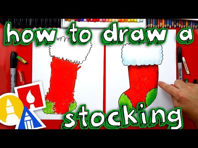 How To Draw Christmas Stocking Videos For Kids