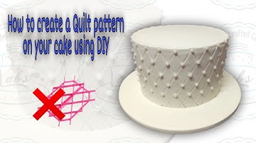 How to create a Quilt pattern on your cake using DIY