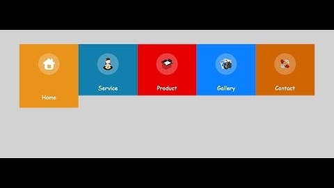 Html5 & Css3 Professional Horizontal menu-2 Part-03