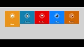 Html5 & Css3 Professional Horizontal menu-2 Part-03