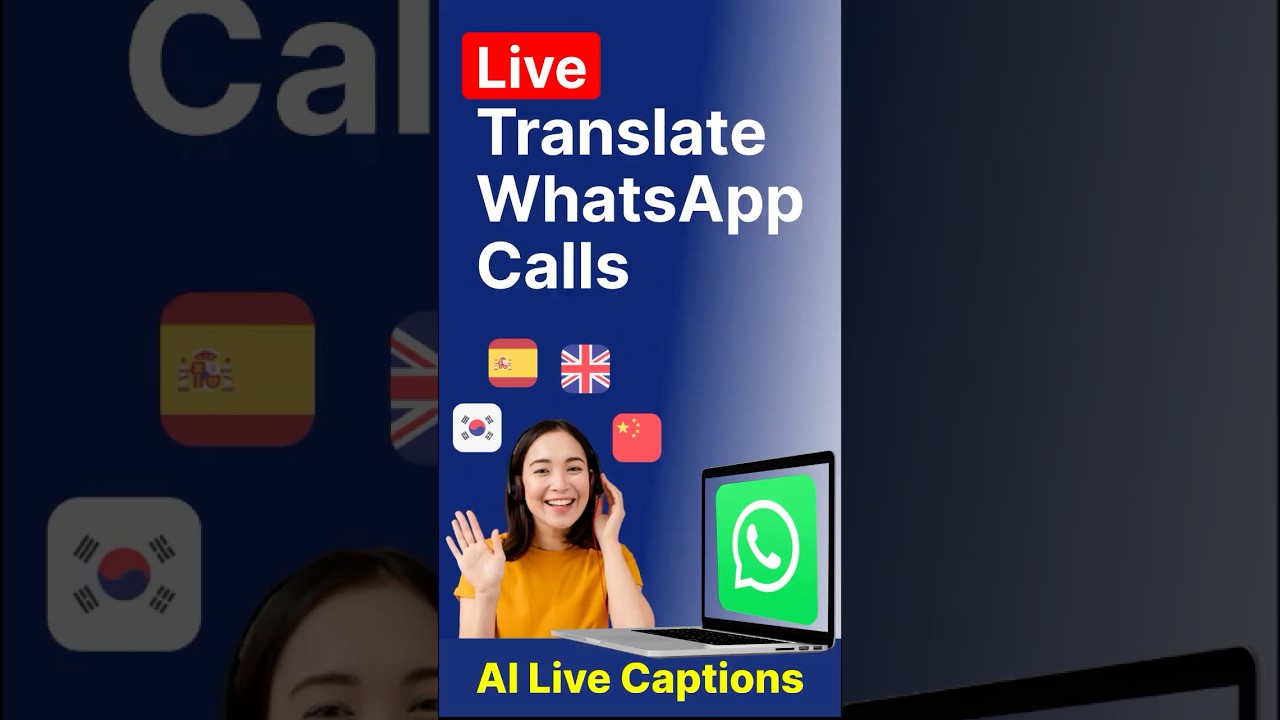 Translate Whatsapp Calls | AI Live Captions 【Laptop version 💻】