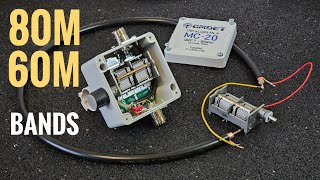 MAGLOOP Antenna HACK - Modification for 80m & 60m bands RX/TX