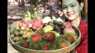 Yummy Fruit Dessert Cooking - Fruit Sweet -  Village Food KH