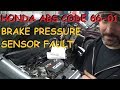 Honda CRV - ABS / VSA "Brake Pressure Sensor Malfunction"