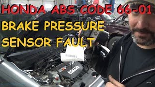 Honda CRV - ABS / VSA "Brake Pressure Sensor Malfunction"