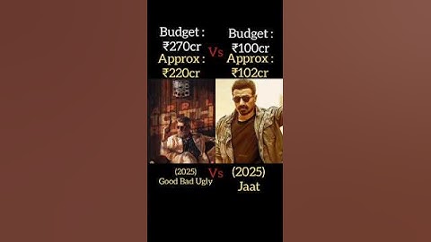 Jaat Vs Good Bad Ugly Box office collection #ajithkumar #jaat #boxofficecollection #shorts