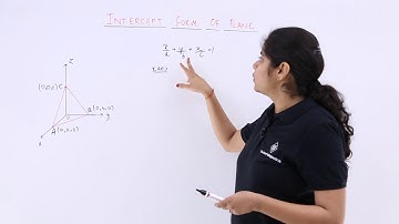 Class 12th – Intercept Form Overview | Three Dimensional Geometry | Tutorials Point