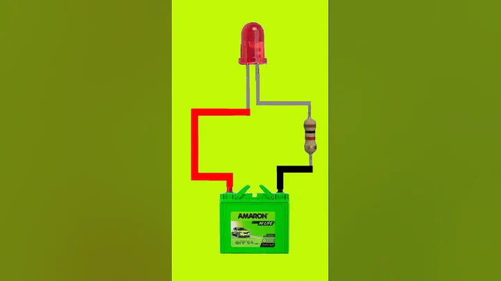 Red Led  1k Resistor 12V Battery #Shorts