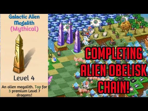 Creating Galactic Alien Megalith (Completing Obelisk Chain) | Merge Dragons