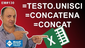 EM130 Le nuove funzioni TESTO.UNISCI e CONCAT, confrontate con  la & e CONCATENA