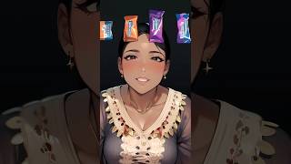 happyfent candy Asmr Eating challenge #youtubeshorts #ghost #emojichallenge #candy #foodconsumption