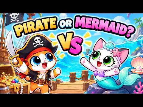🏴‍☠️🧜‍♀️ Pirate vs Mermaid! Pick Your Favorite! ✨