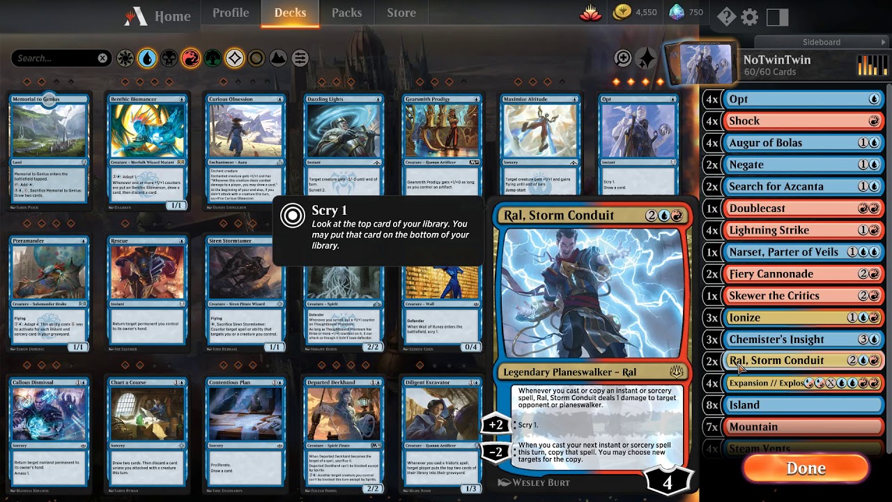 MTGA WAR OF THE SPARK NEW DECK REVIEW EP.1 U/R RAL CONTROL (New