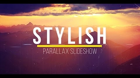 Stylish Parallax Slideshow (After Effects template)