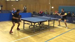 Ilja Mazur vs Juri Jabi Leberkaes Tischtennis Turnier TSV Stein 20160106 4