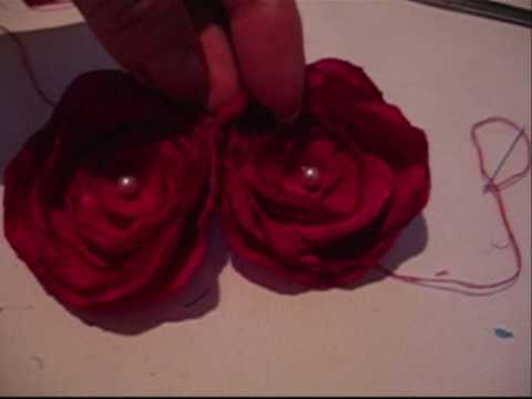 lets make fabric mini rose blooms and curly lollipop flowers tutorial