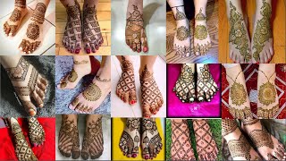 Beautiful feet mehndi design| latest feet mehndi design | leg mehndi designs collection