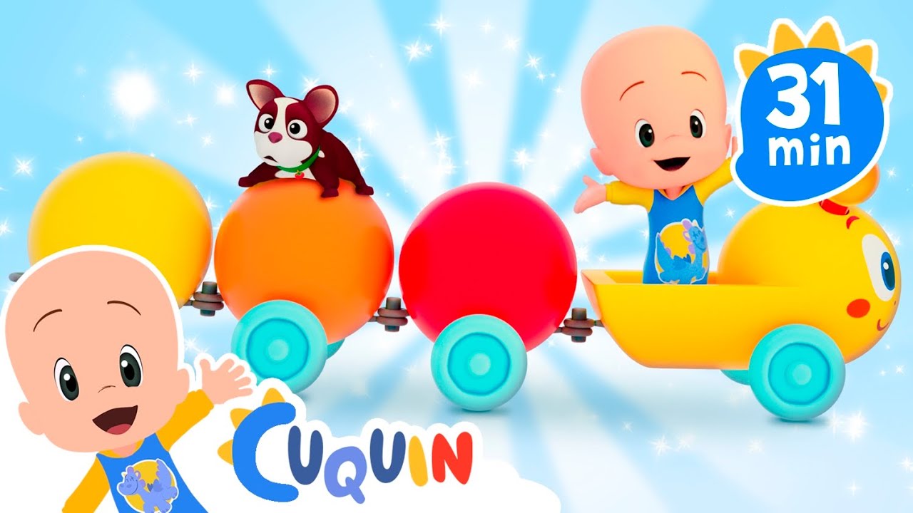 La Oruga Tragabolas de Cuquín | El Tren de los Huevos Sorpresa - Juega con Cuquín