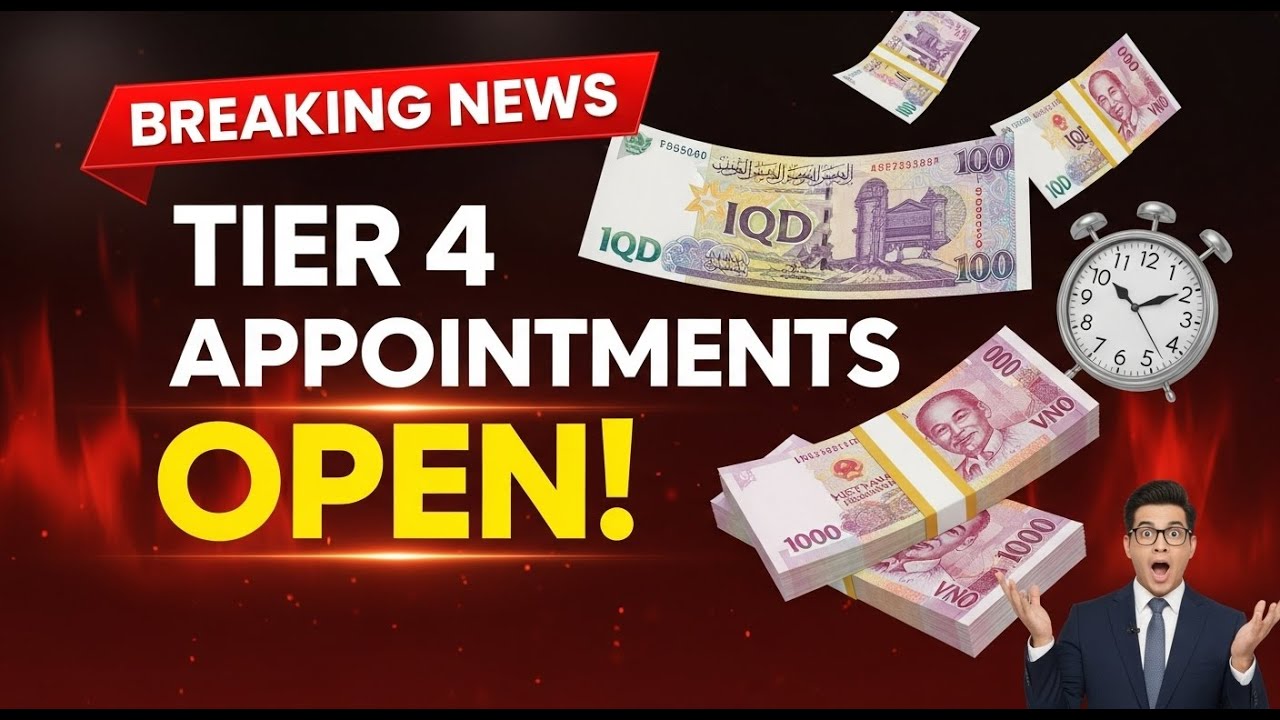 🚨 TIER 4 APPOINTMENTS ACTIVE! Iraqi Dinar & Dong Holders Must Act NOW! RV 2026 Update