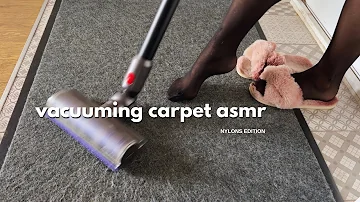 ASMR Vacuuming the dusty carpet | Nylon & Dyson