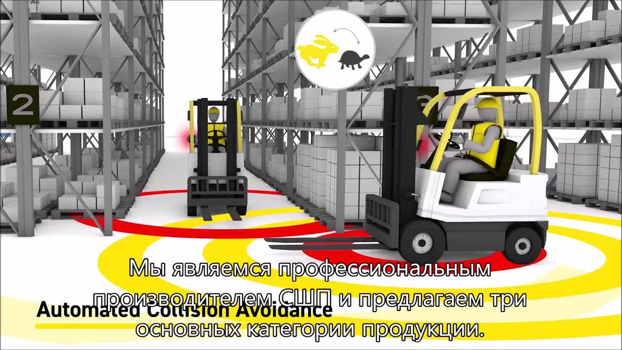 Предупреждение о приближении пешеходов для вилочного погрузчика UWB,Система оповещения вилочного пог