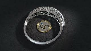 Ring - Black background jewelry presentation- realistic rendering