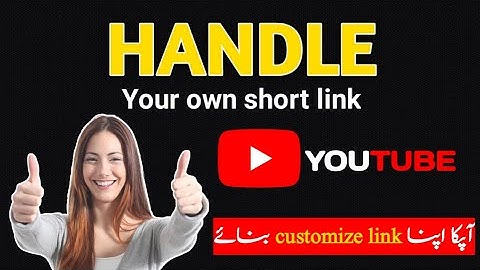 How to create custom url for YouTube channel | YouTube handle kaise banaye | change YouTube handle