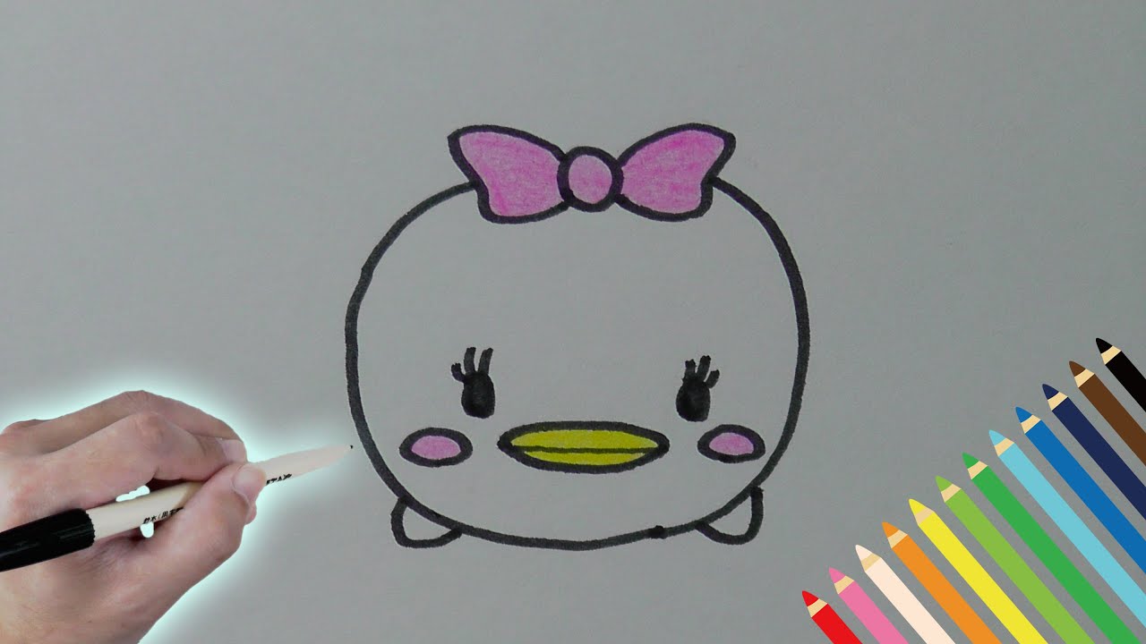 How To Draw Daisy Disney Tsum Tsum Mickey Friends Youtube