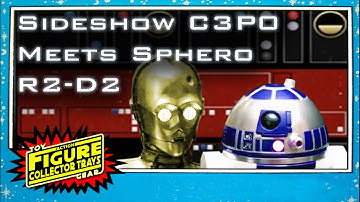 Sideshow C3P0 meets Sphero R2D2