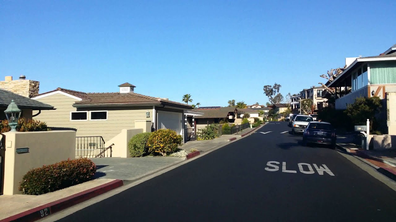 Emerald Bay - Laguna Beach - Drive through streets - Feb 2016