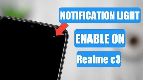 How to notification light enable in Realme c3 | Realme c3 ma notification light kaise set kora