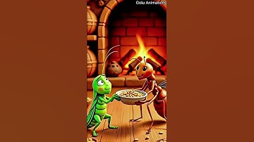 Lazy Grasshopper Vs Hardworking Ant 🐜🎶 #youtubeshorts
