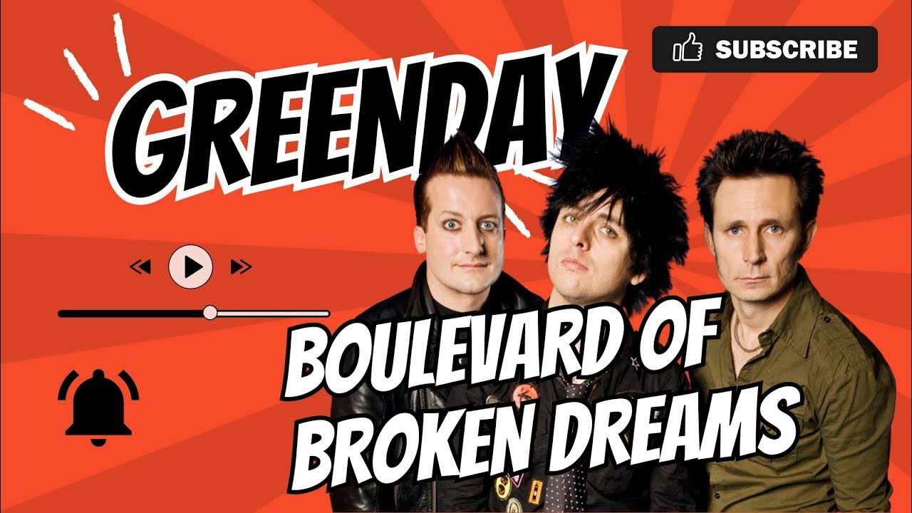 Green Day Boulevard Of Broken Dreams (Lyrics Video) YouTube