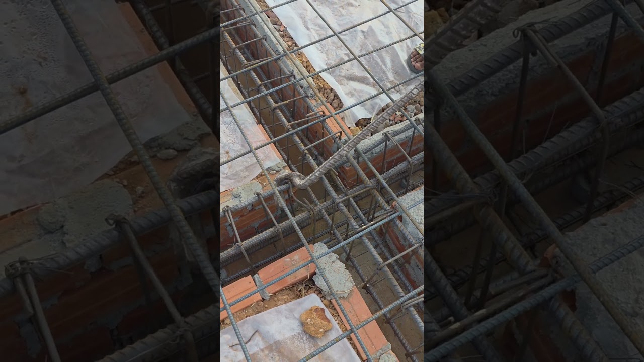 Bending down rebar beam 