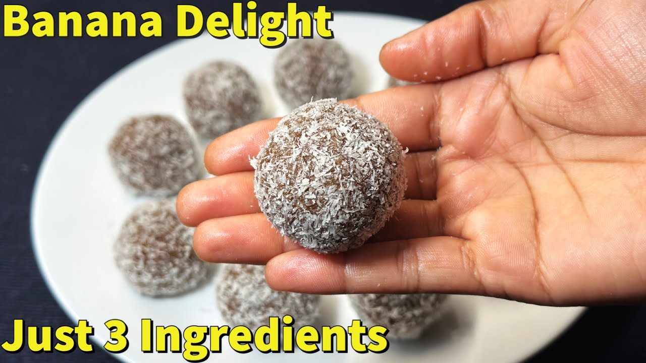 ಎಣ್ಣೆ ತುಪ್ಪ ಏನು ಬೇಡ Just 3 ಬಾಳೆಹಣ್ಣಿನಿಂದ ಮಾಡಿದ ಸ್ವೀಟ್ | 3-ingredient Banana Dessert recipe |#banana