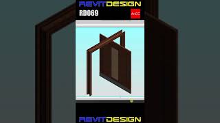 Revit Parametric Pivot Door #Shorts