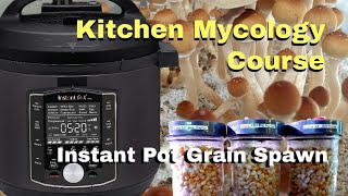 How To Make Popcorn Grain Spawn Jars In An Instant Pot Pressure Cooker - New Version