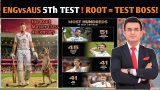 Famous ENG vs AUS 5th Test | Joe Root Century No.41 | Ponting Level in Tests Wealth