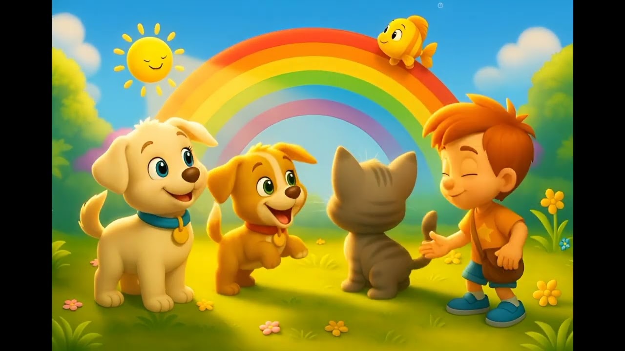 Letter R Phonics for Kids | SunnyPaws & Friends | Rocket • Rainbow • Ring