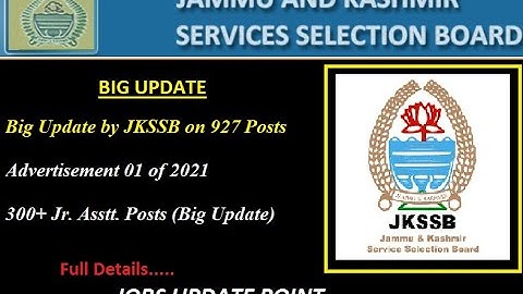 Big Update by JKSSB on 927 Posts | Advertisement 01 of 2021 Edit Option Enable ||