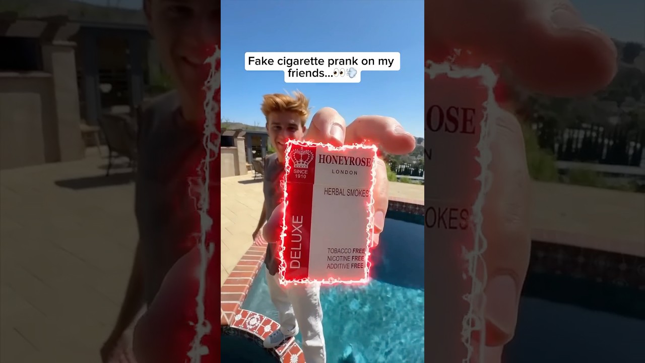 I pranked my friends with “Fake” Hollywood Cigarettes👀💨 ‪