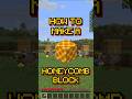 Minecraft: How to make a Honeycomb Block | Recipe 168