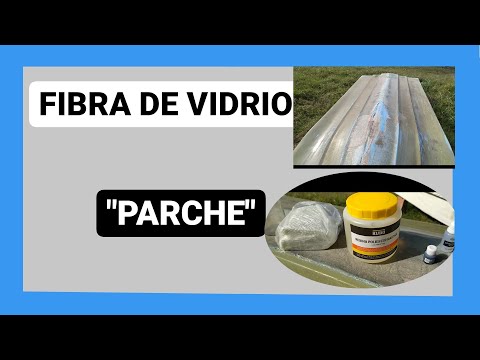 como utilizar FIBRA DE VIDRIO para reparar un🛶 bote🛶+aplicar fibra de vidrio con resina