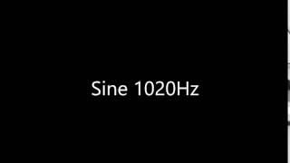 Sine 1020Hz Audio Only