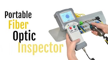 portable Probe Fibre Inspector Kit FTTH Optical Connectors Inspection Scope 400X Fiber Microscope