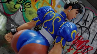 Street Fighter V | Chun-Li (Booty Jiggle Twerk Dance) 4k 60fps #jigglephysics