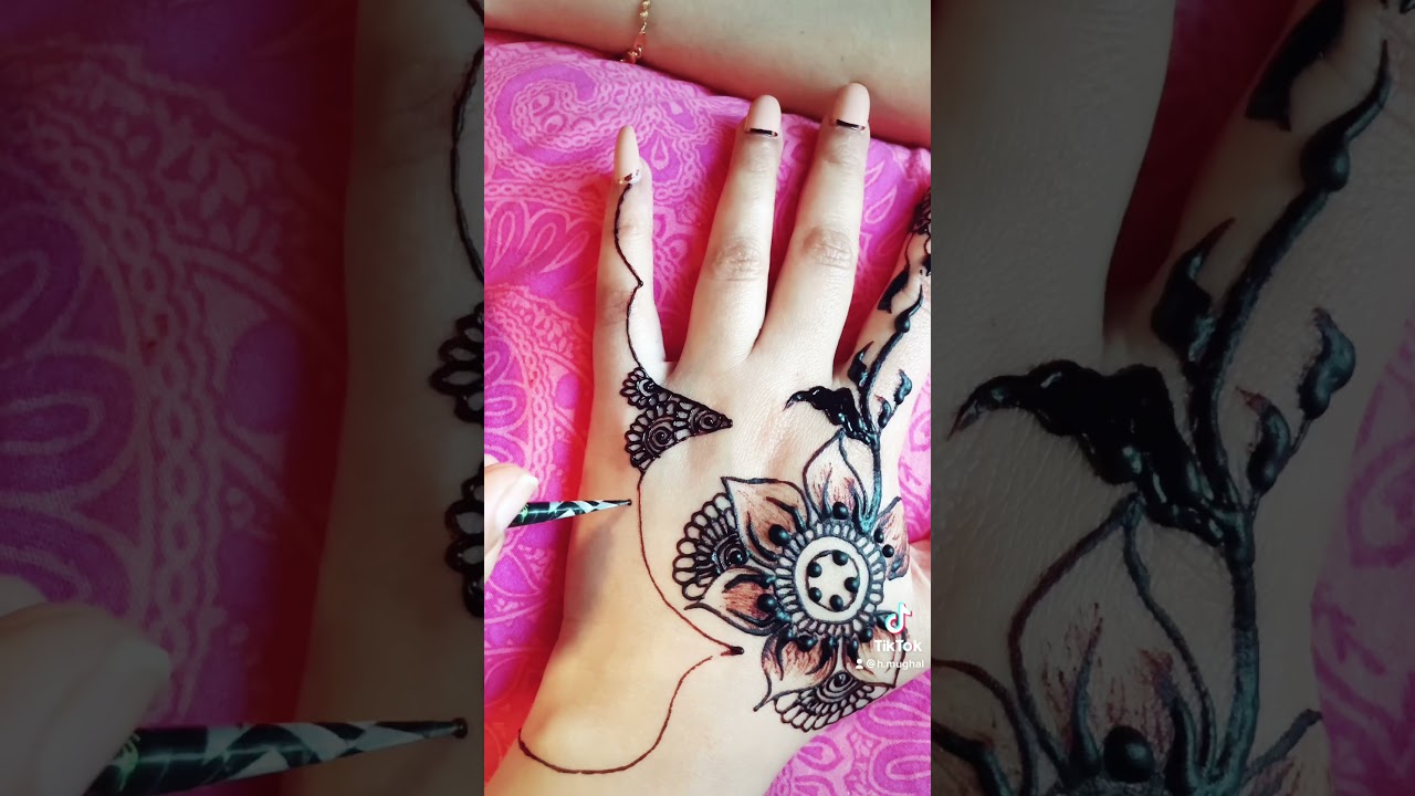 How to do mehndi design filling 
