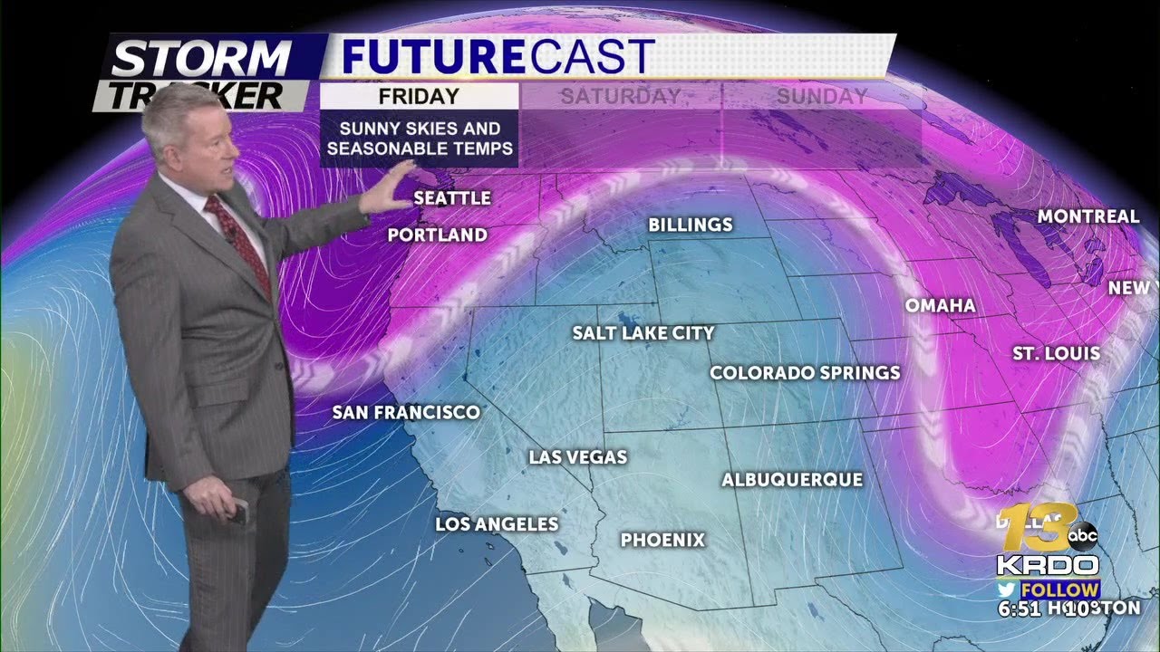 Sunny skies and seasonable temperatures today - YouTube